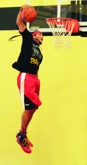 Kenny Dobbs rising to the rim
